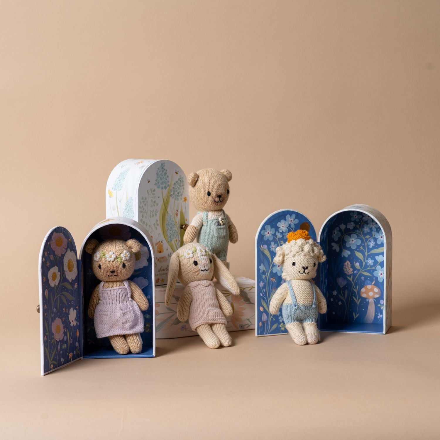 Tiny Blush Bunny Soft Toy by Cuddle+Kind. Rug & Weave