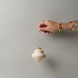 Handmade Paper Mache Ornament - Layered Shape