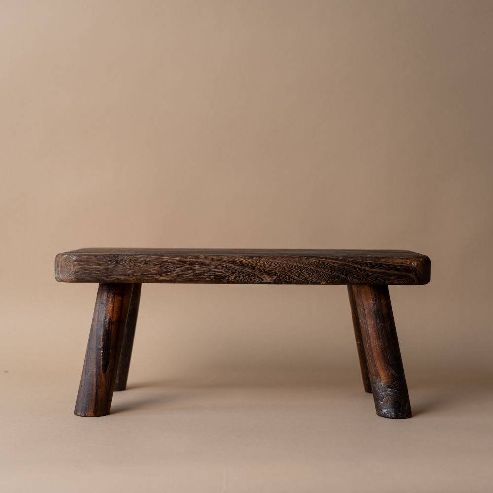 Tall Wood Riser - Rug & Weave