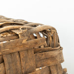 Antique French Basket VINTAGE - basket Rug & Weave