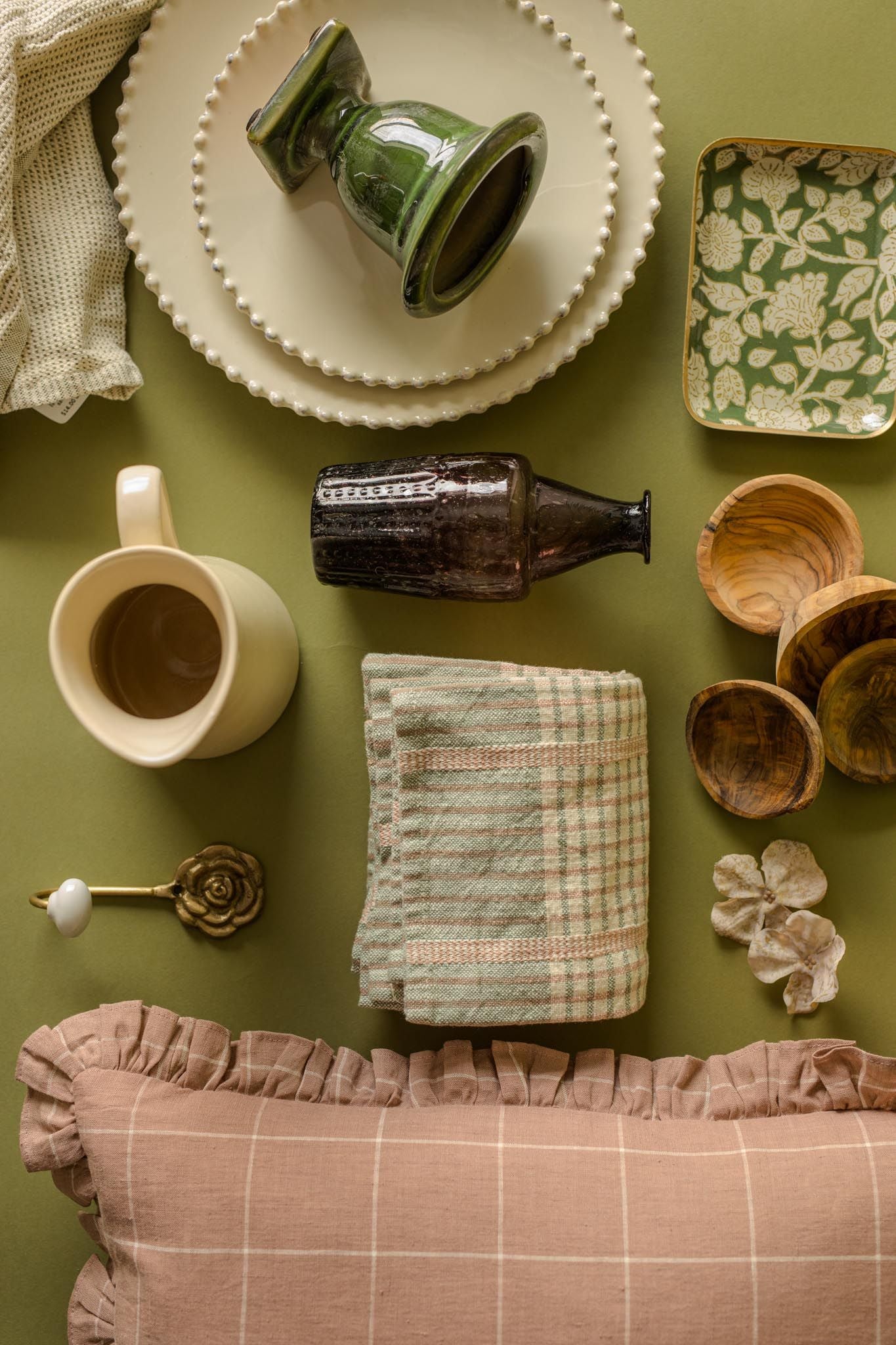 Wildflowers Enamelled Tray tray Bonheur du Jour (Faire)