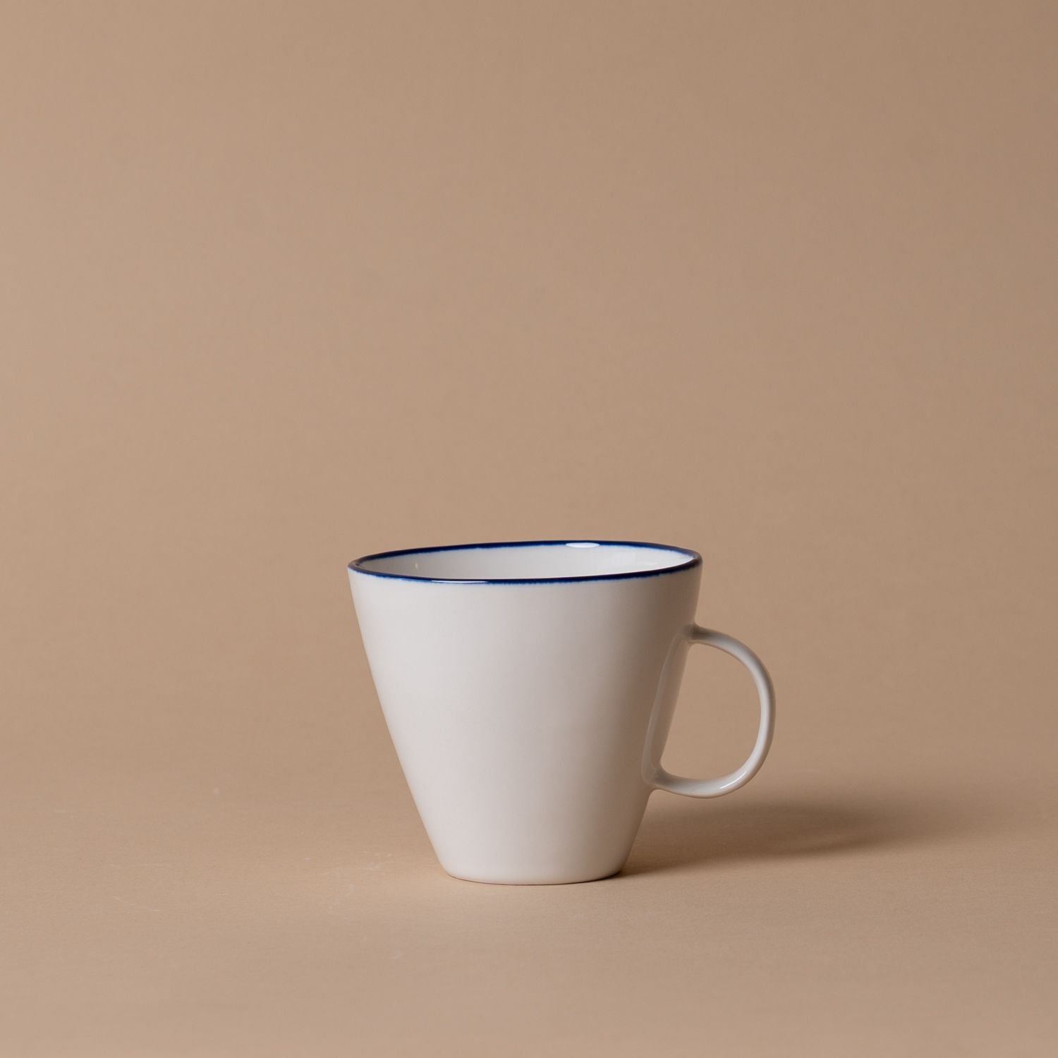 Organic Blue Edge Cup & Saucer - Rug & Weave