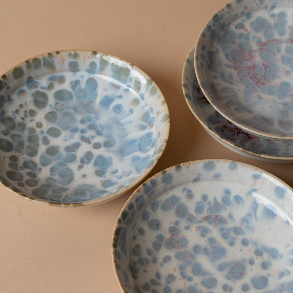Stoneware Bowl with Blue Reactive Glaze bowl Creative Co-op (DYA)