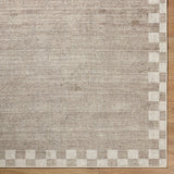 Jude Checkered Border Washable Rug RUGS - washable Surya