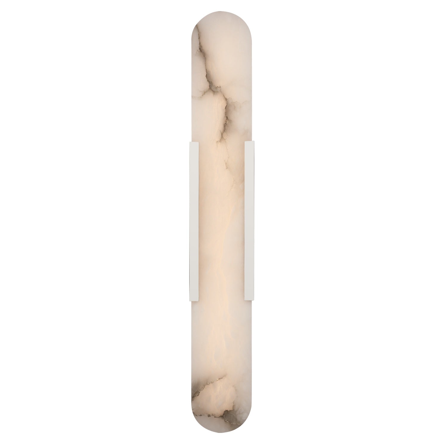 Melange 28" Elongated Sconce LIGHTING - sconce Visual Comfort Polished Nickel