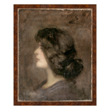 "Misty Portrait of a Young Girl" Framed Art Print ARTWORK - framed print Celadon Art