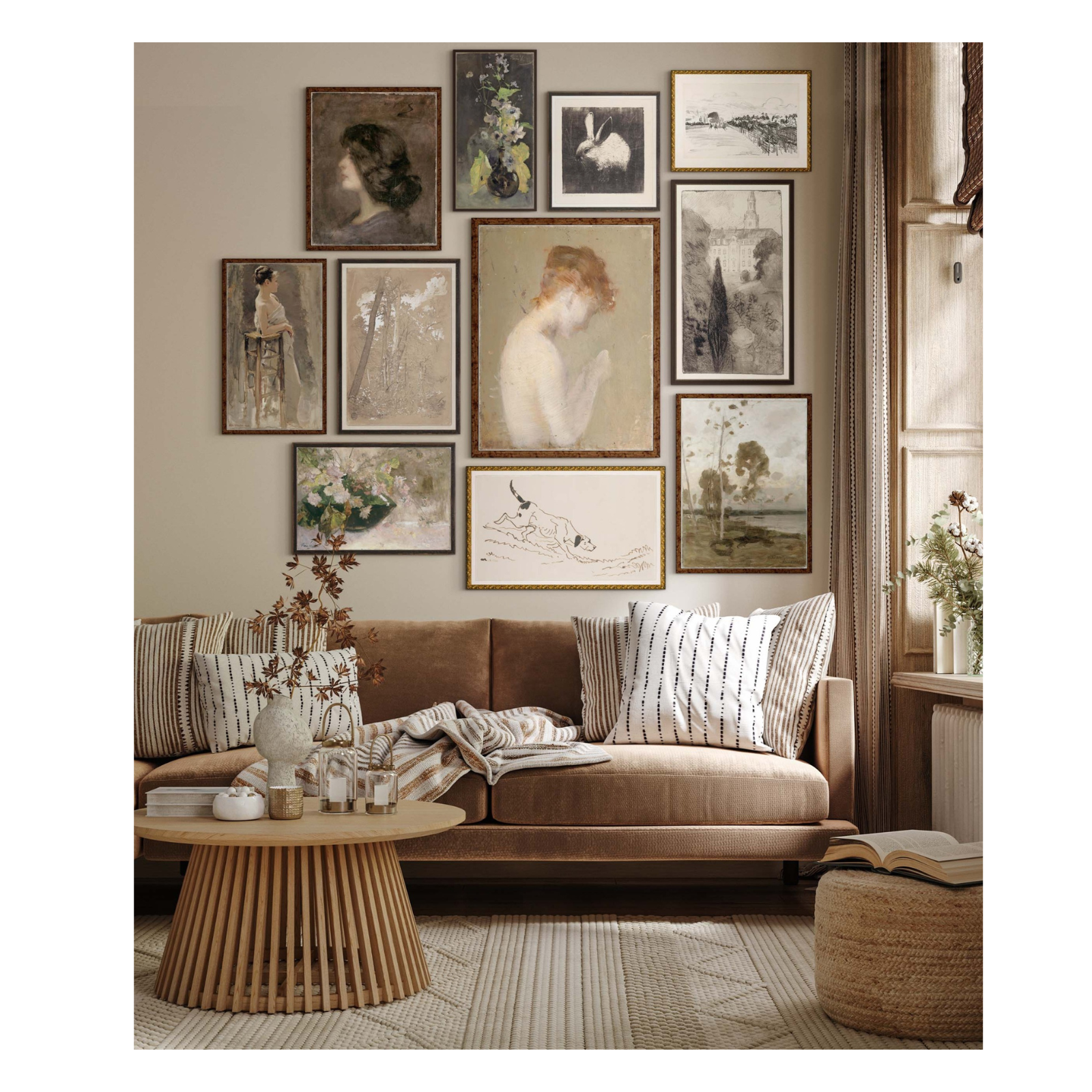 "Misty Portrait of a Young Girl" Framed Art Print ARTWORK - framed print Celadon Art