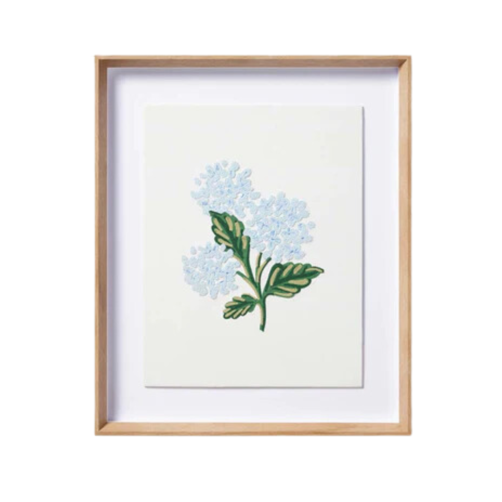 Hydrangea Cream Framed Art Print ARTWORK - framed print Loloi