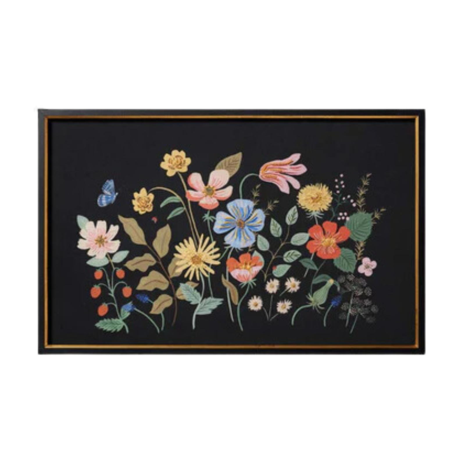 Strawberry Fields Cluster Framed Art Print ARTWORK - framed print Loloi