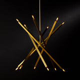 Viper Chandelier (Natural Brass) Chandelier Regina Andrew