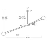 Talon Chandelier (Oil Rubbed Bronze) Chandelier Regina Andrew