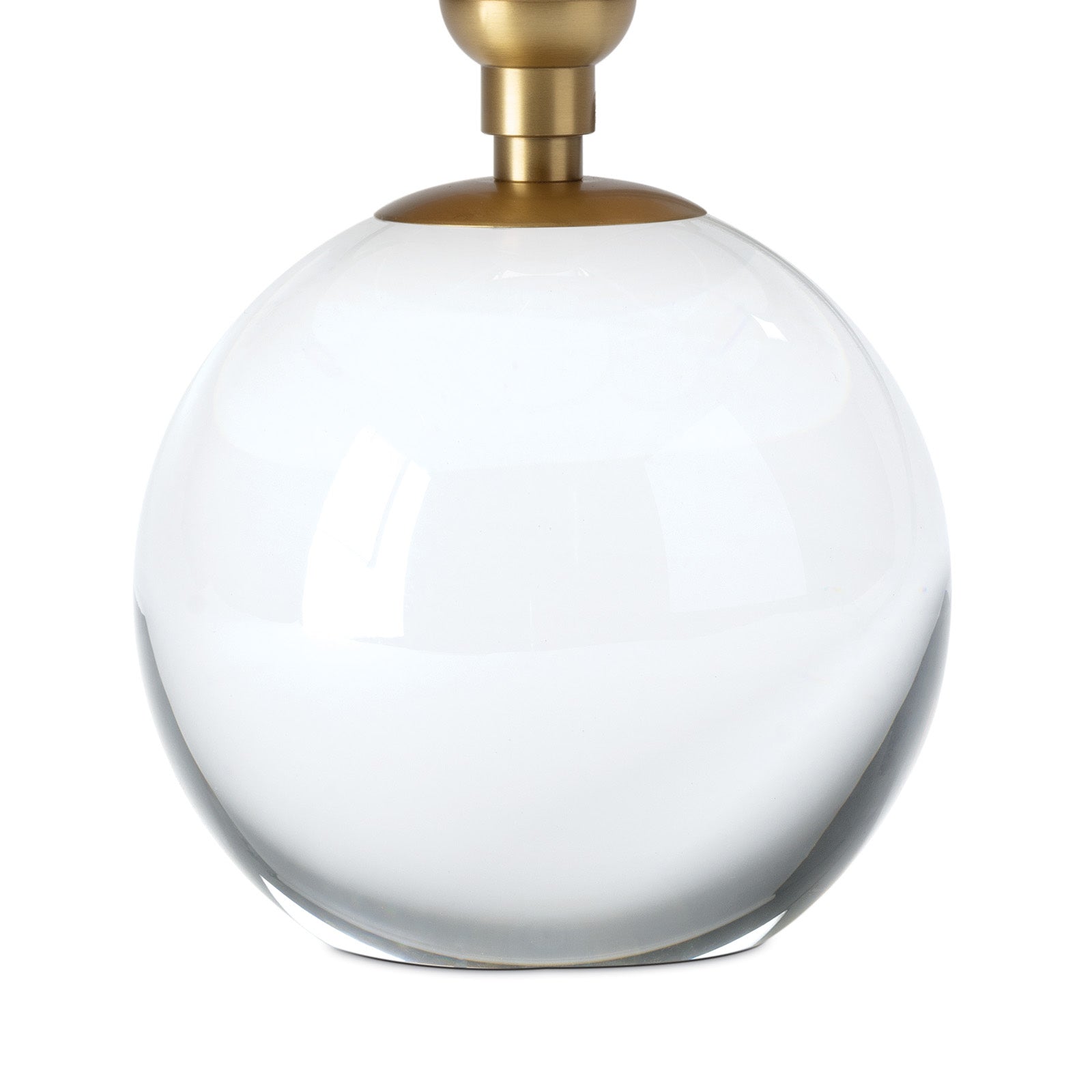 Giorgio Crystal Mini Lamp (Natural Brass with Rattan Shade) Mini Lamps Regina Andrew