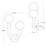 Happy Sconce Right Side (Natural Brass) Wall Sconces Regina Andrew