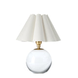 Giorgio Crystal Mini Lamp (Natural Brass with White Shade) Mini Lamps Regina Andrew