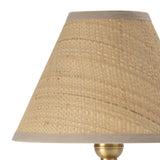 Giorgio Crystal Mini Lamp (Natural Brass with Rattan Shade) Mini Lamps Regina Andrew