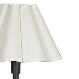Polly Floor Lamp (Blackened Brass with White Scalloped Shade) Floor Lamps Regina Andrew