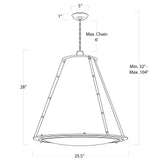 French Maid Chandelier Large (Black) Chandelier Regina Andrew