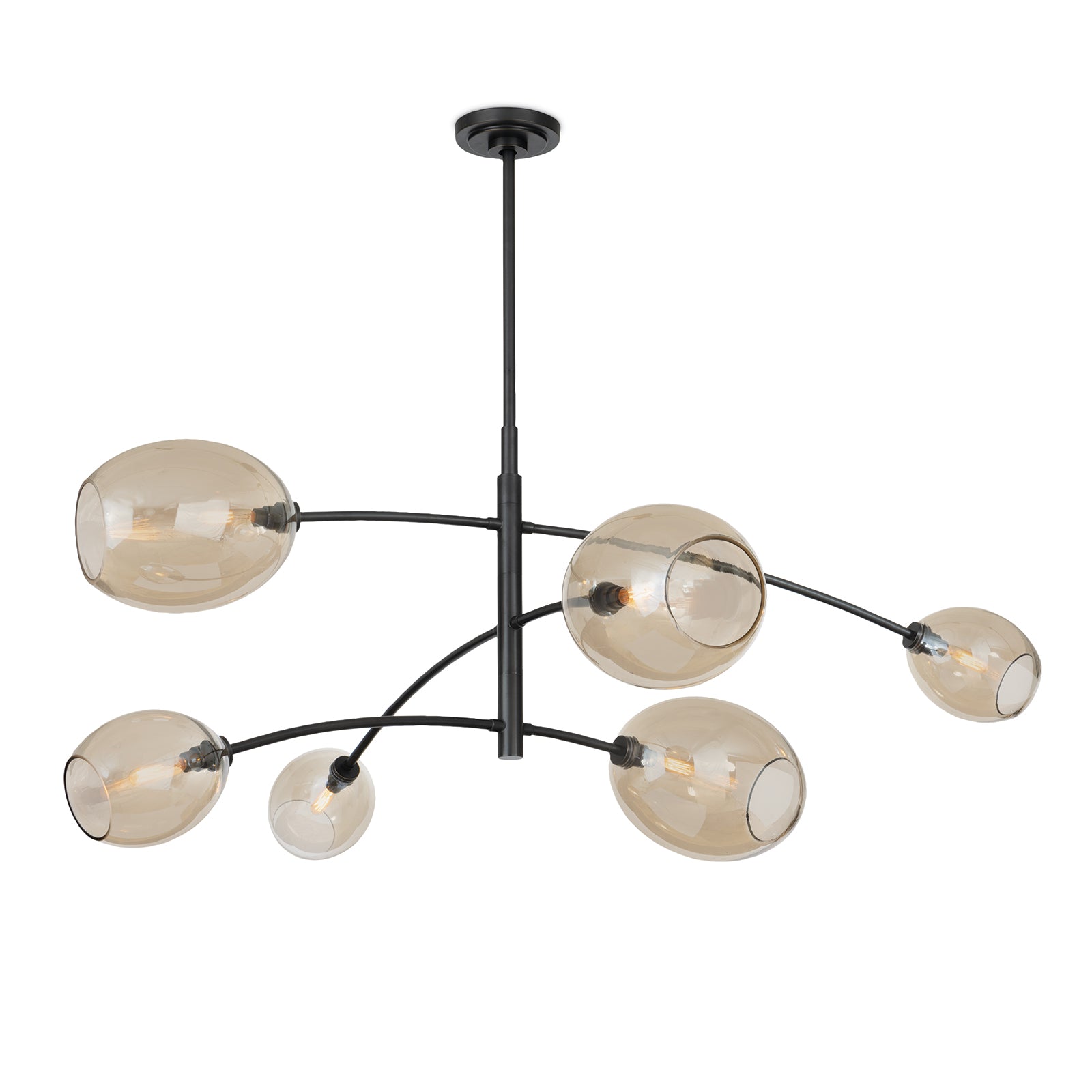 STORE FIXTURE - Artemis Chandelier (Oil Rubbed Bronze with Champagne Glass) LIGHTING - store fixture Regina Andrew