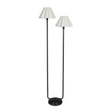 Polly Floor Lamp (Blackened Brass with White Scalloped Shade) Floor Lamps Regina Andrew