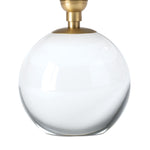 IN STORE - Giorgio Crystal Mini Lamp (Natural Brass with Green Scalloped Shade) LIGHTING - in store Regina Andrew