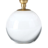 IN STORE - Giorgio Crystal Mini Lamp (Natural Brass with Green Scalloped Shade) LIGHTING - in store Regina Andrew