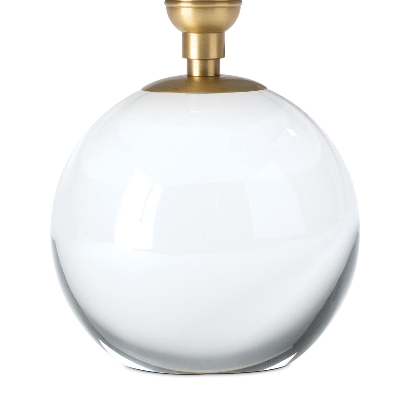 IN STORE - Giorgio Crystal Mini Lamp (Natural Brass with Green Scalloped Shade) LIGHTING - in store Regina Andrew