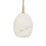 Artemis Pendant Single (Natural Brass with Alabaster Glass) Pendants Regina Andrew