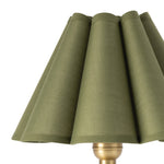 IN STORE - Giorgio Crystal Mini Lamp (Natural Brass with Green Scalloped Shade) LIGHTING - in store Regina Andrew