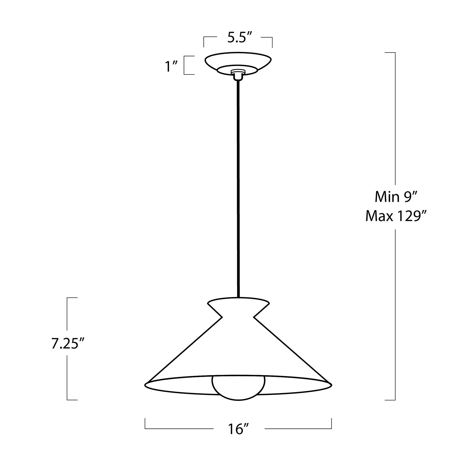 Viggo Pendant Small (Black and Gold) Pendants Regina Andrew