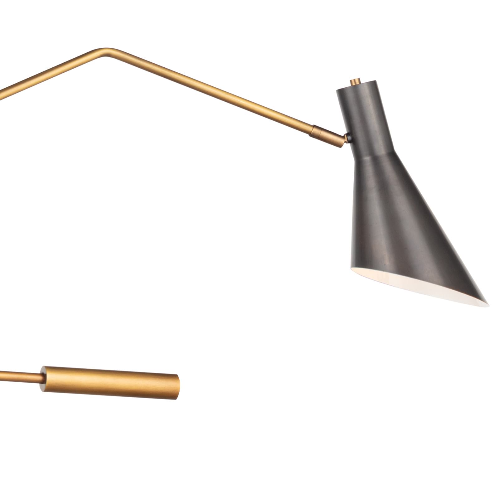 Spyder Chandelier (Blackened Brass and Natural Brass) Chandelier Regina Andrew