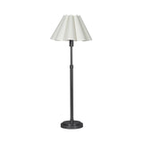 Polly Buffet Lamp (Blackened Brass with White Scalloped Shade) Table Lamps Regina Andrew