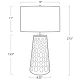Kelvin Ceramic Table Lamp (Black) Table Lamps Regina Andrew