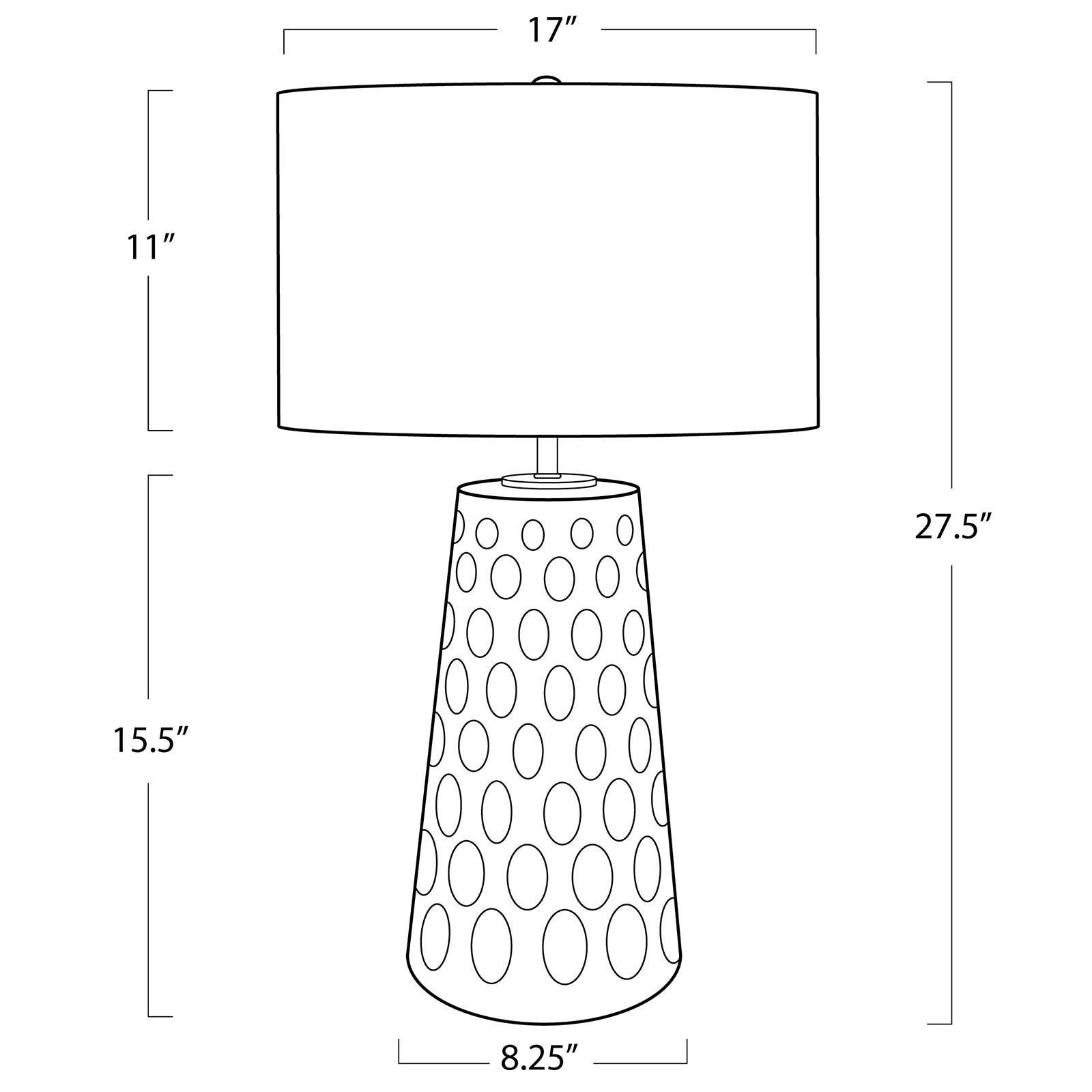 Kelvin Ceramic Table Lamp (Black) Table Lamps Regina Andrew
