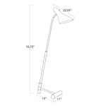 Spyder Floor Lamp (Blackened Brass and Natural Brass) Floor Lamps Regina Andrew