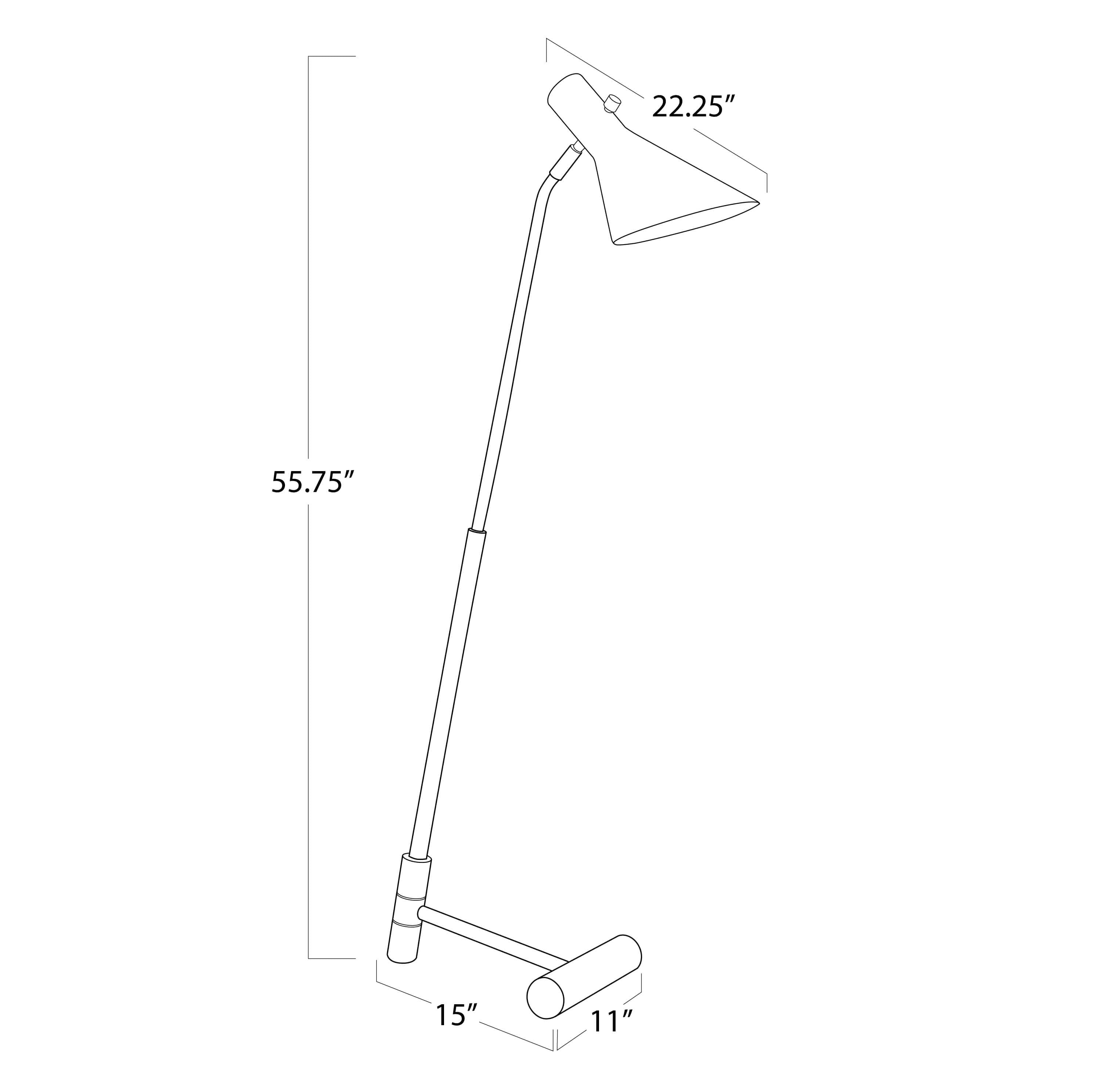 Spyder Floor Lamp (Blackened Brass and Natural Brass) Floor Lamps Regina Andrew