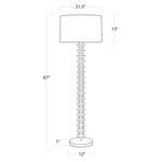 Fishbone Floor Lamp (Ebony) Floor Lamps Regina Andrew