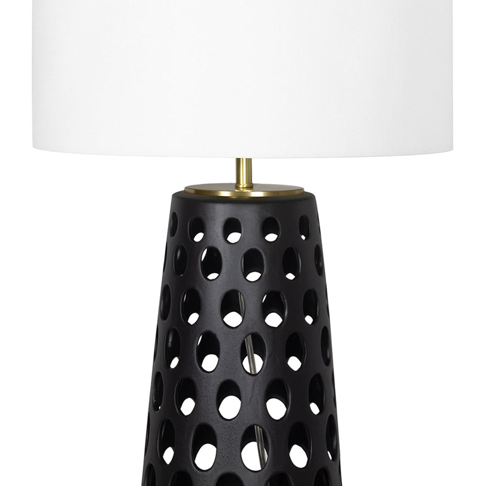 Kelvin Ceramic Table Lamp (Black) Table Lamps Regina Andrew