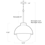 Montreux Pendant (Natural Brass) Pendants Regina Andrew