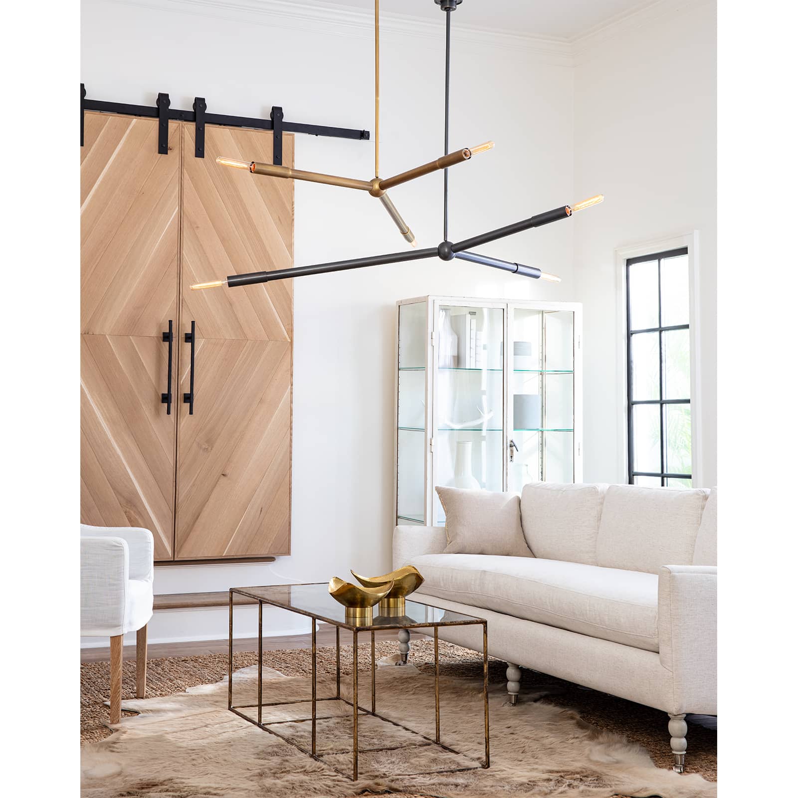 Talon Chandelier (Natural Brass) Chandelier Regina Andrew