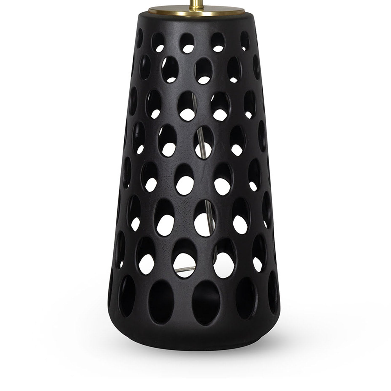 Kelvin Ceramic Table Lamp (Black) Table Lamps Regina Andrew