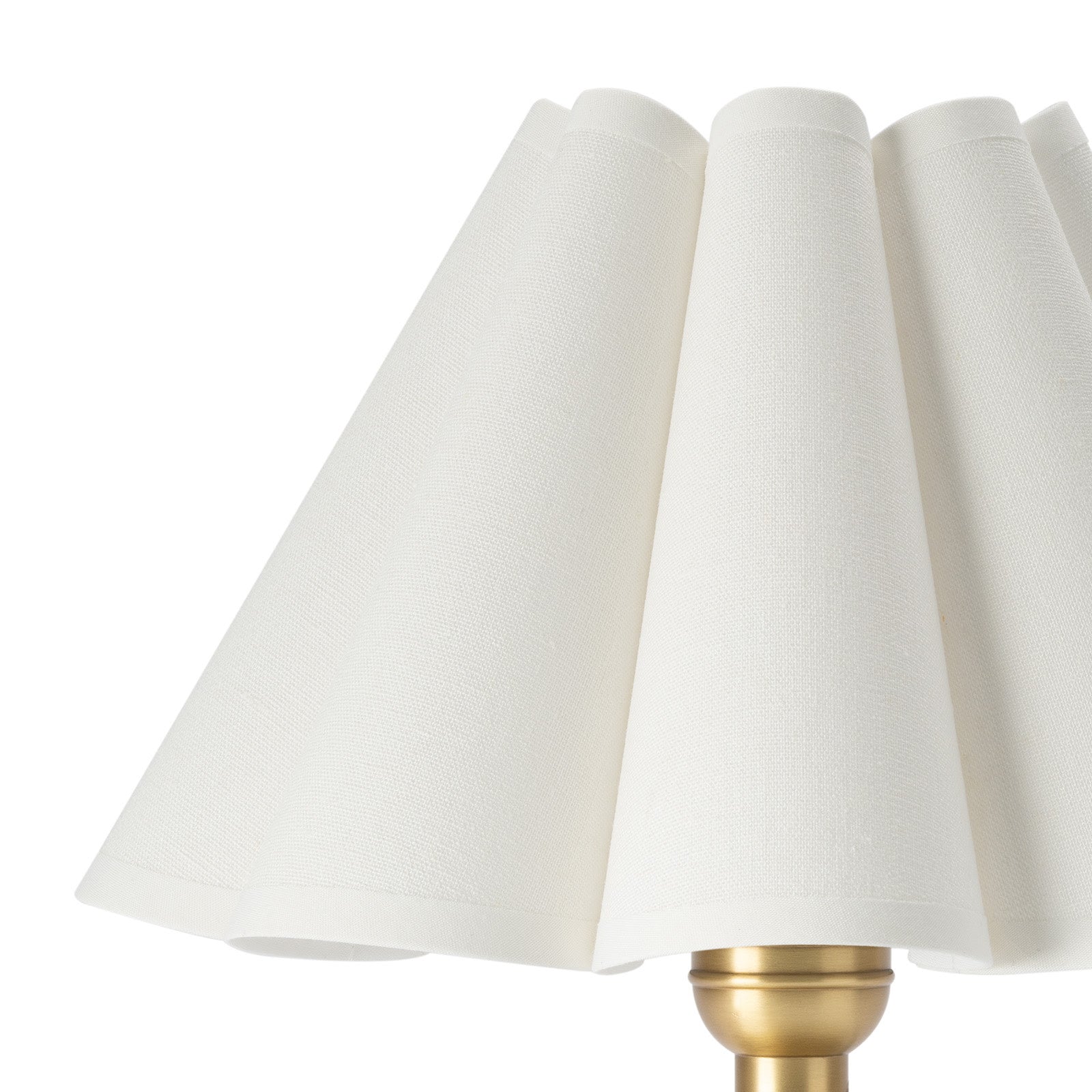 Giorgio Crystal Mini Lamp (Natural Brass with White Shade) Mini Lamps Regina Andrew