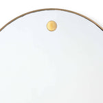 Hanging Circular Mirror (Natural Brass) Mirrors Regina Andrew