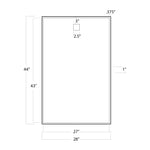 Hanging Rectangle Mirror (Steel) Mirrors Regina Andrew