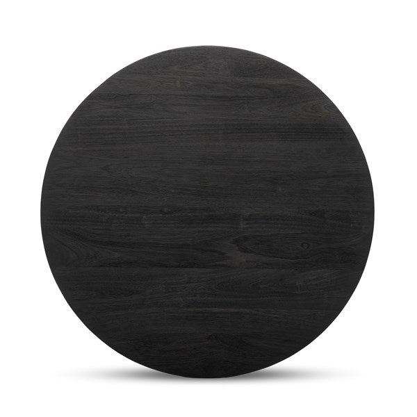 Medina Round Coffee Table - Black 4 - a - FURNITURE - coffee table Four Hands