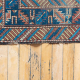 3'4" x 4'11" Antique Caucasian Rug RUGS - vintage Rug & Weave Rugs