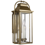 Wellsworth Small Lantern LIGHTING - outdoor fixture Visual Comfort Distressed Brass