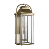 Wellsworth Large Lantern LIGHTING - outdoor fixture Visual Comfort Distressed Brass