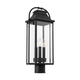 Wellsworth Post Lantern LIGHTING - outdoor fixture Visual Comfort Textured Black