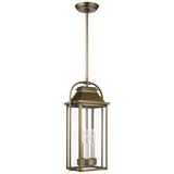 Wellsworth Pendant LIGHTING - outdoor fixture Visual Comfort Distressed Brass