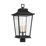 Warren Post Lantern LIGHTING - outdoor fixture Visual Comfort Textured Black